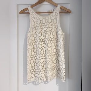 Club Monaco crochet sleeveless top in excellent condition, SIZE SMALL